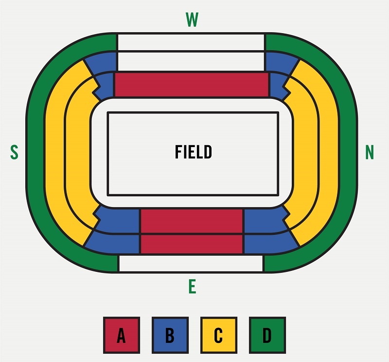 Cape Town Stadium, Cape Town, South Africa Seating Plan