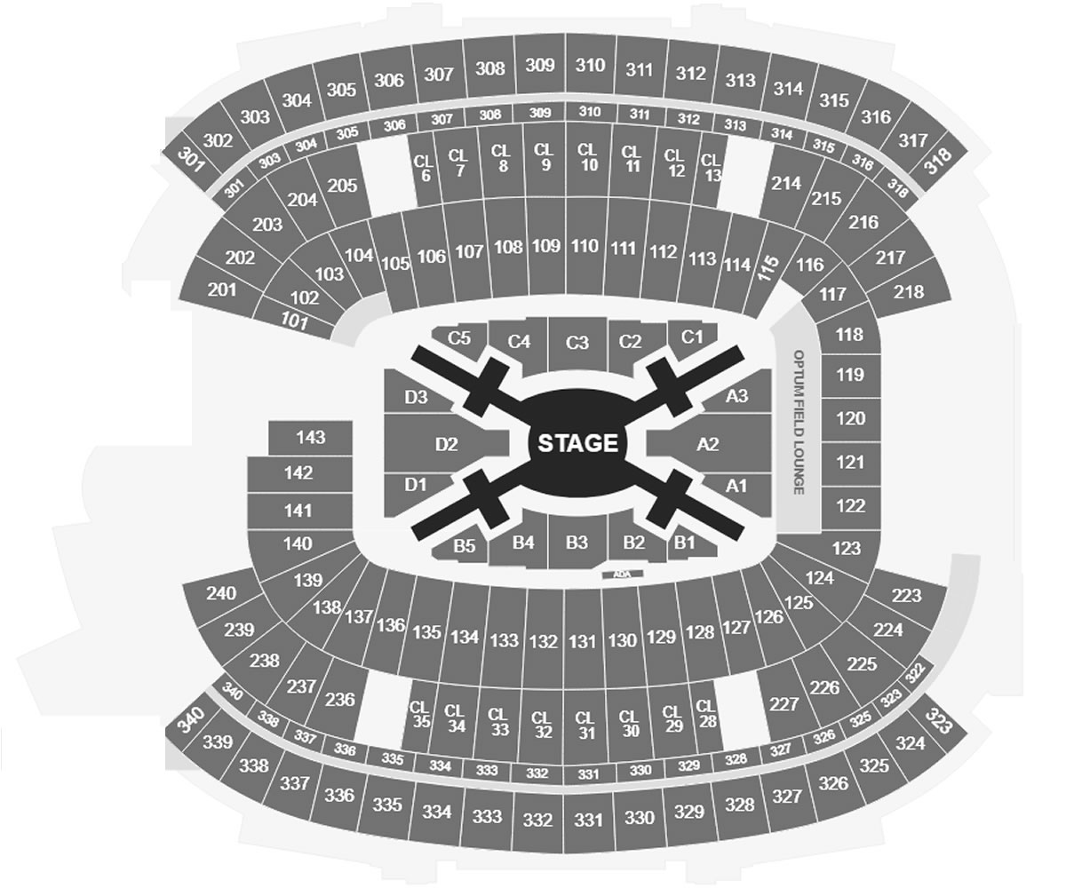Gillette Stadium, Foxborough, Massachusetts, United States / Gillette Stadium, Foxborough, Massachusetts, United States Venue Seating Plan
