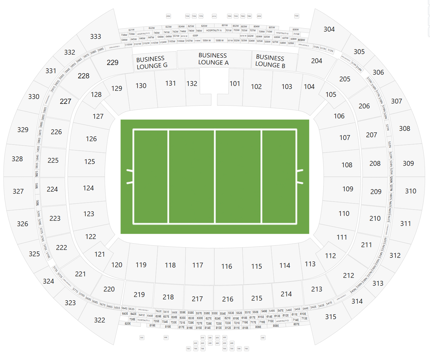 DHL Stadium, Cape Town , South Africa / DHL Stadium, Cape Town , South Africa Venue Seating Plan