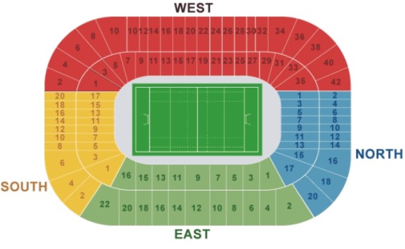 TBD, TBD, South Africa / TBD, TBD, South Africa Venue Seating Plan