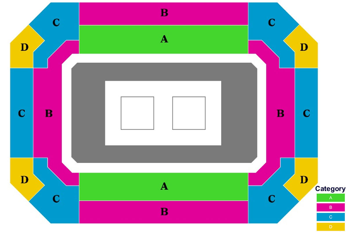 LA Convention Center Hall 2 (Judo), Los Angeles, California, United States / LA Convention Center Hall 2 (Judo), Los Angeles, California, United States Venue Seating Plan