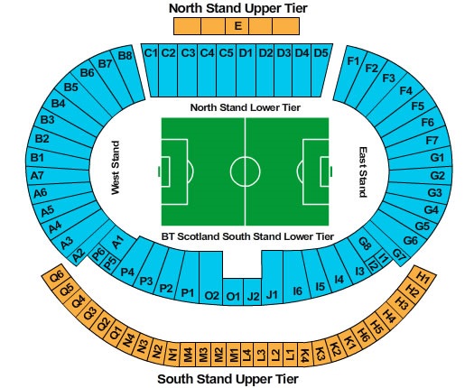 Hampden Park, Glasgow, United Kingdom / Hampden Park, Glasgow, United Kingdom Venue Seating Plan