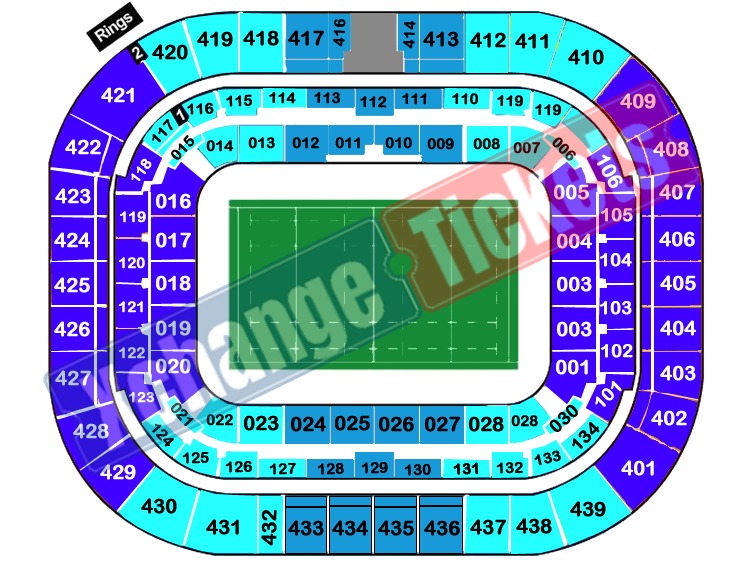 Parc Olympique Lyonnais, Lyon, France Seating Plan