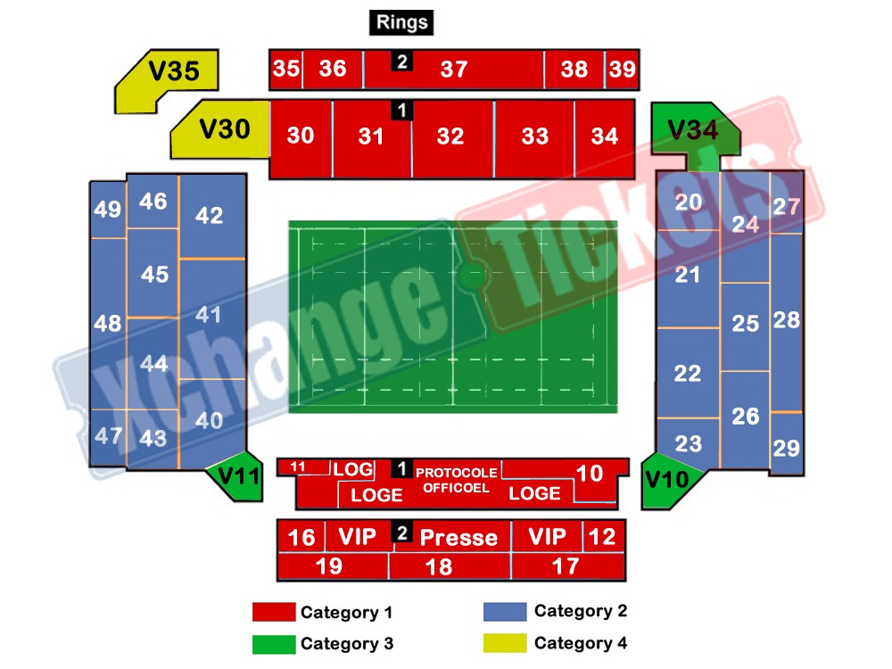 Stade Geoffroy Guichard , Saint-Etienne, France / Stade Geoffroy Guichard , Saint-Etienne, France Venue Seating Plan