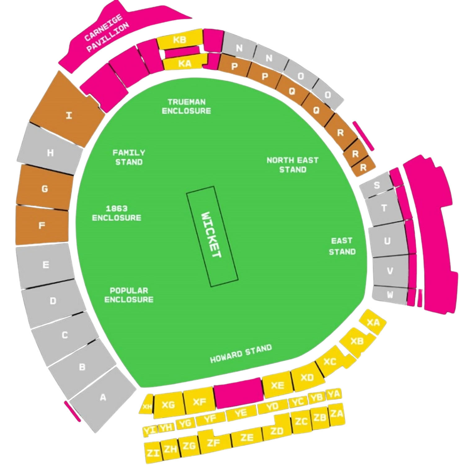 Headingley Cricket Ground, Leeds, West Yorkshire, United Kingdom / Headingley Cricket Ground, Leeds, West Yorkshire, United Kingdom Venue Seating Plan