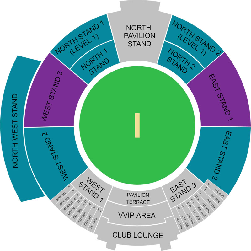 Himachal Pradesh Cricket Association Stadium, Dharamshala, Himachal Pradesh, India Seating Plan