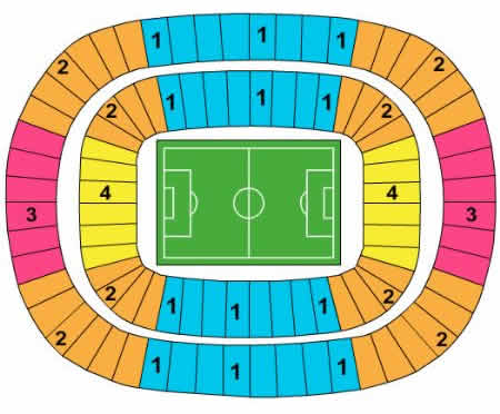 Loftus Versfeld Stadium, Pretoria, South Africa / Loftus Versfeld Stadium, Pretoria, South Africa Venue Seating Plan