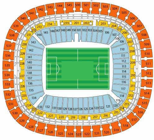 FNB Stadium, Johannesburg, South Africa / FNB Stadium, Johannesburg, South Africa Venue Seating Plan
