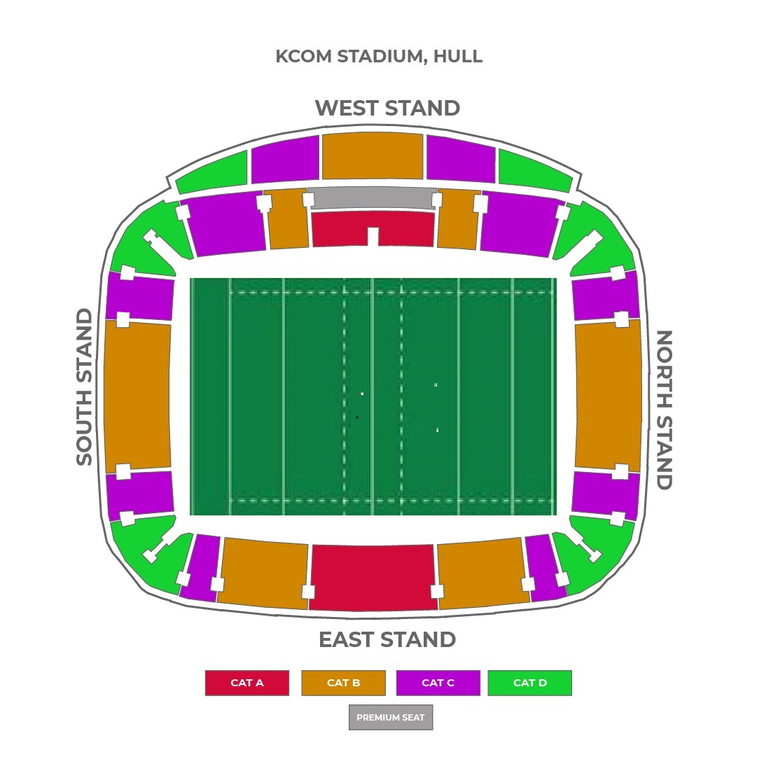 KCOM Stadium, Hull, United Kingdom / KCOM Stadium, Hull, United Kingdom Venue Seating Plan